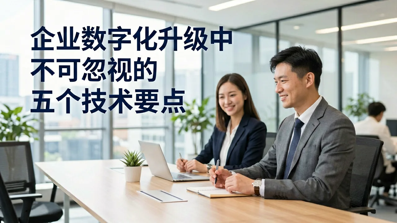 企业数字化升级中不可忽视的五个技术要点